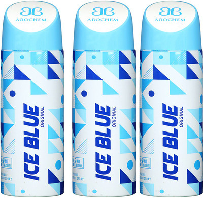 

arochem ICE BLUE DYNAMIC DEODORANT SPRAY Body Spray - For Men & Women(600 ml, Pack of 3)
