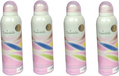 

Rasasi Twinkle Pour Femme (Pack of 4) Body Spray - For Women(800 ml, Pack of 4)
