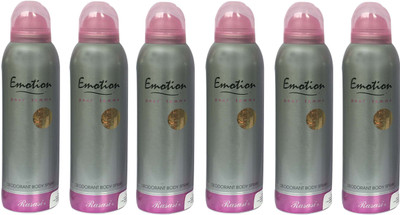 

Rasasi Emotion Pour Femme (Pack of 6) Body Spray - For Women(1200 ml, Pack of 6)