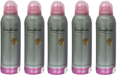 

Rasasi Emotion Pour Femme (Pack of 5) Body Spray - For Women(1000 ml, Pack of 5)