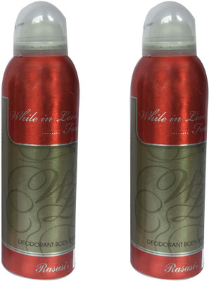 

Rasasi While in Love Forever (Pack of 2) Body Spray - For Men & Women(400 ml, Pack of 2)