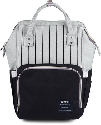 

ViViSECRET 2018 most selling diaper bag/yummy mummy bag baby diaper backpack/baby travel organizer (Black, L-26cm, B-15cm, H-42cm) Diaper Backpack(Black)