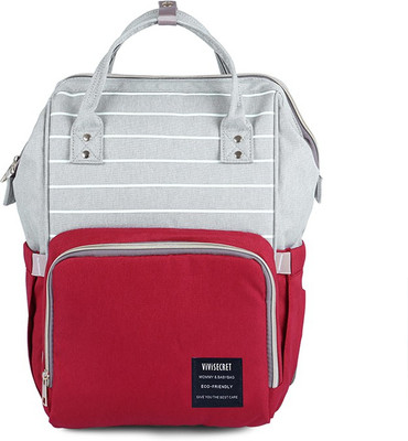 

ViViSECRET 2018 most selling diaper bag,large capacity nappy changing backpack,baby travel organizer (Red, L-26cm,B-15cm,H-42cm) Diaper Backpack(Red)