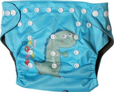

OSOCozee Cloth Diaper with Bamboo Charcoal Insert bluedino - M