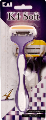 

Kai K4 Soft Razor (4 blade Made for Women) Pack of 1 Disposable Razor(Pack of 1)