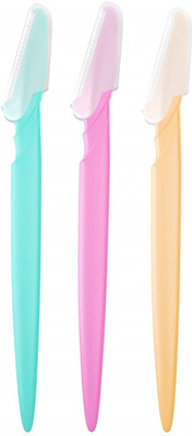 

Density Collection 3Pcs/lot Portable Eyebrow Trimmer Hair Remover Set Eye Brow Shaver For Makeup Kit Stainless Steel Cutting Cosmetic Tools Disposable Razor(Pack of 3)