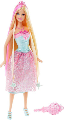 

Barbie Endless Hair Kingdom Doll, Pink(Multicolor)