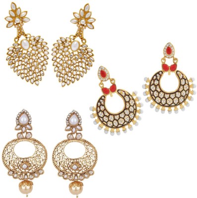 STYYLO FASHION Trendy Collection Cubic Zirconia, Pearl Alloy Drops & Danglers