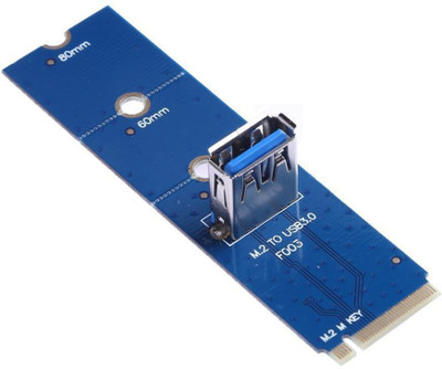 Buyyart New NGFF M.2 To USB 3.0 Transfer PCI-E Express Riser Card Adapter for BTC Mining Electronic Components Electronic Hobby Kit