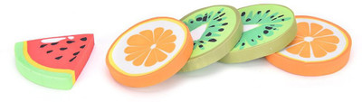 

Riddhi Siddhi FRUIT ERASERS SET OF 6 Non-Toxic Eraser(Multicolor)