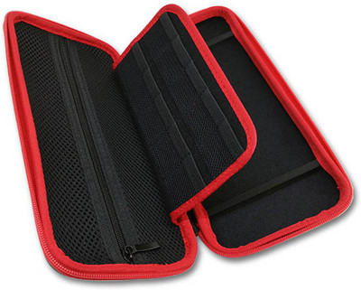 

Dobe Water Resistant Cases, Travel Carrying Pouch Holder Protective Storage Bag for Nintendo Switch Gaming Console and Joy-Cons Gaming Accessory Kit(Red, Black, For PS4)