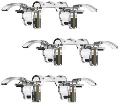 

ROQ Set of 3 L1R1 PUBG K10 EM Metal Alloy Trigger Sharp Shooter Fire Button Gaming Accessory Kit(Transparent, For Android, iOS)