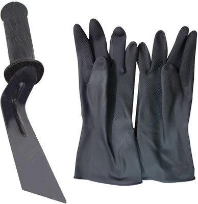 JetFire Garden Khurpi & Multipurpose Gloves (1 Pair) Garden Tool Kit(2 Tools)