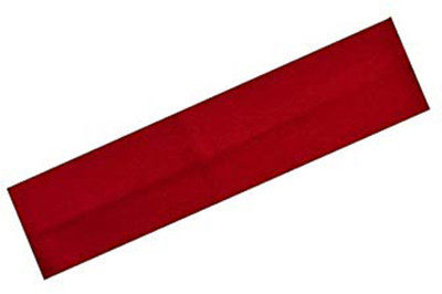 Pihucollection Plain Red Headband Stretch Elastic Yoga Soft and Stretchy Sports Sweatbands Fashion Headband for Teens Women Girls/Men/Boys Head Band, Hair Band(Red)