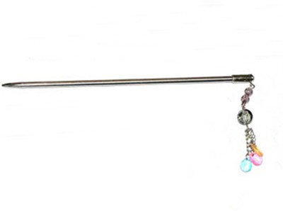 

Pihucollection PihucollectionHandmade Carved Stainless Steel Hair Stick Pin Hair Accessories for Girls Womens (1 PCS ONLY) Bun Stick(Silver)