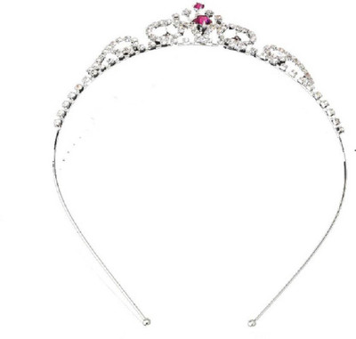 

Arvel 1 Pcs Silver plated Crystal Crown Princess Tiara Hairband for Baby Girls Hair Band (Silver) Hair Clip(Silver)