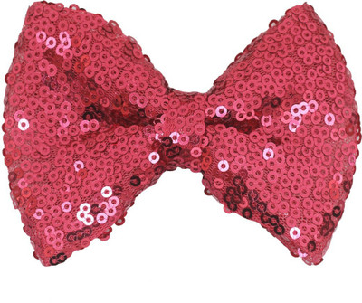 

Stol'n Kids Dark Pink Sequins Bow Hair Clip:Dark Pink Hair Clip(Pink)