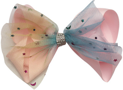 

Stol'n Kids Light Pink Net Bow Hair Clip:Light Pink Hair Clip(Pink)