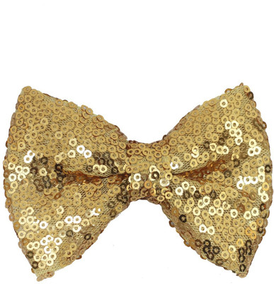 

Stol'n Kids Golden Sequins Bow Hair Clip:Golden Hair Clip(Gold)