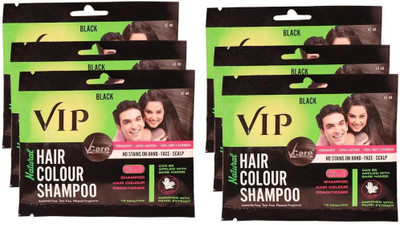

vip Hair Colour Shampoo Hair Color(Black)