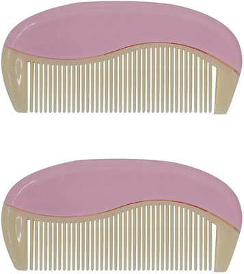 

BOXO Stylish Combo Of 2 Hair Combs For Men And Women, Hair Combs For Salon And Home Use, Hair Accessories, Light Pink, Pack Of 1