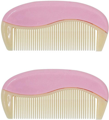 

BOXO Set Of 2 Fancy Hair Combs For Men And Women, Hair Combs For Home And Travel Use, Hair Accessories, Light Pink, Pack Of 1