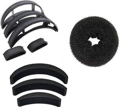 

KYT hair combo 9 pcs , 5 pcs bumpit plastic for new hair styling , 3 pcs hair volumizer , 1 donut bun maker 07 hair hold Hair Volumizer hair volumizer(9 g)