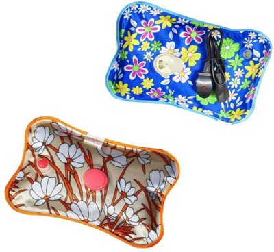 

CRETO New Super Comfort 2 Pack Combo of Electric Hot Gel Bag for Joint and Muscle Pain Electric 1 L Hot Water Bag(Multicolor)
