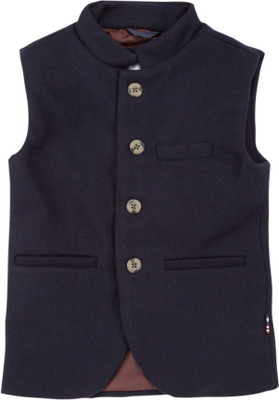 

U.S. Polo Assn Sleeveless Solid Baby Boys Jacket, Navy