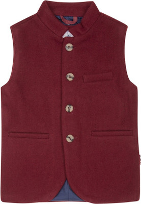

U.S. Polo Assn Sleeveless Solid Baby Boys Jacket, Me. red