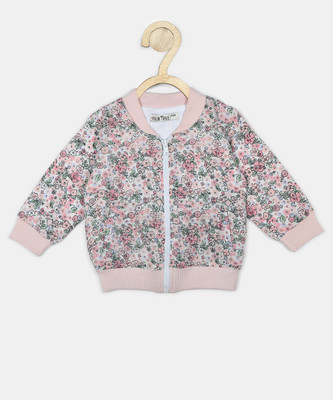 

Gini & Jony Full Sleeve Printed Baby Girl's Jacket, Bright white(c101)