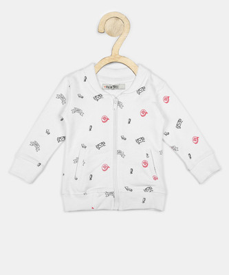 

Gini & Jony Full Sleeve Printed Baby Girl's Jacket, Bright white(c101)