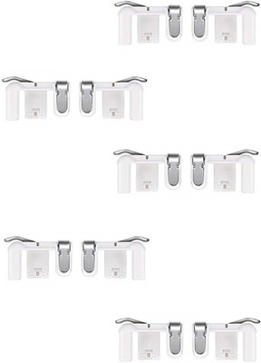 

ROQ Set Of 5 PUBG Sensitive Shoot/Aim Buttons L1 R1 Trigger Mobile Game Controller for Andriod & IOS Gaming Accessory Kit Joystick(White, For Mac OS)