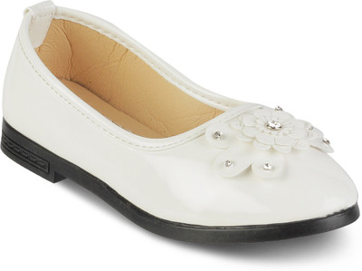 

KITTENS Girls Slip on Ballerinas(White