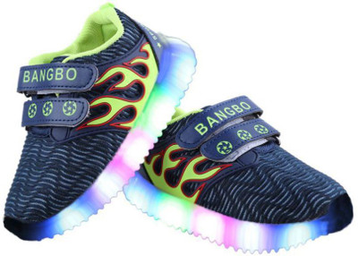 

LNG Lifestyle Boys & Girls Velcro Running Shoes(Dark Blue