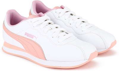 

Puma Boys & Girls Lace Running Shoes(White, P.white-peach bud-pale pink
