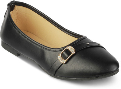 

KITTENS Girls Slip on Ballerinas(Black