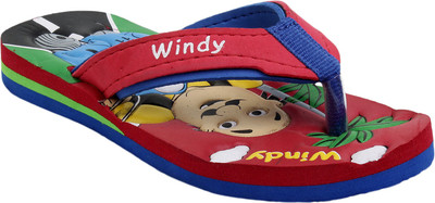 

WINDY Boys & Girls Slip On Slipper Flip Flop(Red