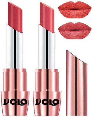 

Volo Perfect Creamy with Matte Lipsticks Combo, Lip Gifts to love(Peach, Dark Peach)