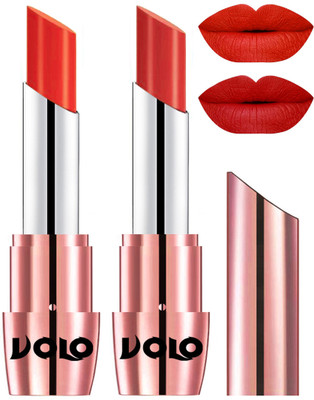 

Volo Perfect Creamy with Matte Lipsticks Combo, Lip Gifts to love(Coral, Orange)