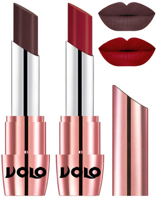 

Volo Perfect Creamy with Matte Lipsticks Combo, Lip Gifts to love(Chocolate, Red)