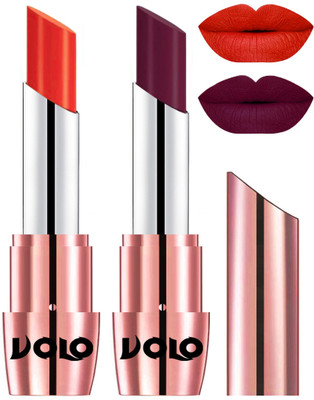 

Volo Perfect Creamy with Matte Lipsticks Combo, Lip Gifts to love(Coral, Wine)