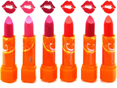 

firstzon™ Vitamin C matte moisturizing lipstick set of 6, S-B(S-B)