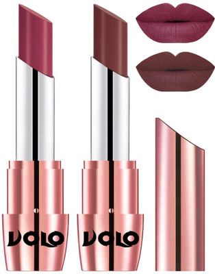 

Volo Perfect Creamy with Matte Lipsticks Combo, Lip Gifts to love(Cherry, Coffee)