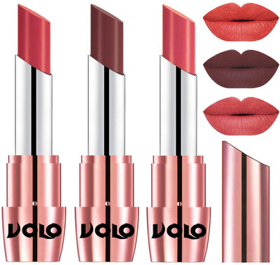 

Volo Perfect Creamy with Matte Lipsticks Combo, Lip Gifts to love(Peach, Coffee, Dark Peach)