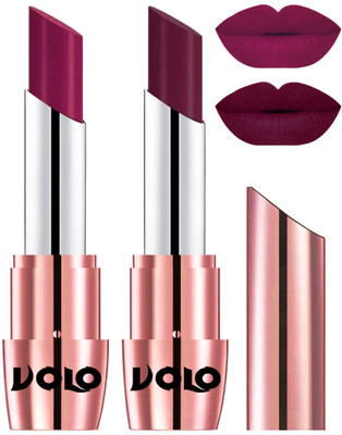 

Volo Perfect Creamy with Matte Lipsticks Combo, Lip Gifts to love(Magenta, Wine)