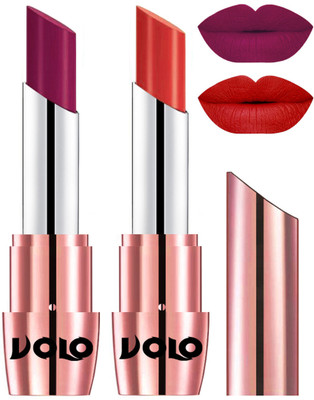 

Volo Perfect Creamy with Matte Lipsticks Combo, Lip Gifts to love(Magenta, Orange)