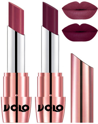 

Volo Perfect Creamy with Matte Lipsticks Combo, Lip Gifts to love(Cherry, Wine)