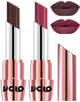 

Volo Perfect Creamy with Matte Lipsticks Combo, Lip Gifts to love(Chocolate, Rose Pink)