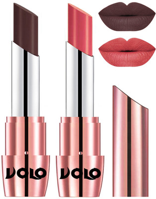

Volo Perfect Creamy with Matte Lipsticks Combo, Lip Gifts to love(Chocolate, Dark Peach)